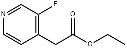 ETHYL 2-(3-FLUOROPYRIDIN-4-YL)ACETATE 化学構造式