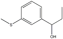 1-(3-methylsulfanylphenyl)propan-1-ol Struktur