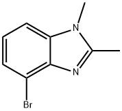 4-Bromo-1,2-dimethyl-1H-benzo[d]imidazole Struktur