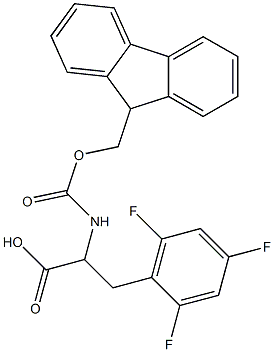 Fmoc-2,4,6-Trifluoro-DL-Phenylalanine,1379841-64-1,结构式