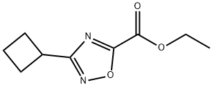 Ethyl 3-cyclobutyl-1,2,4-oxadiazole-5-carboxylate Structure