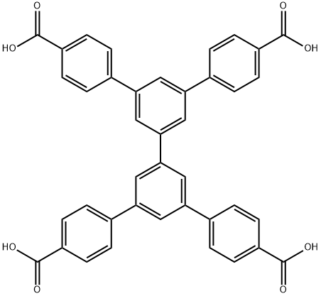 [1,1':3',1'':3'',1'''-Quaterphenyl]-4,4'''-dicarboxylic acid,5',5''-bis(4-carboxyphenyl)- 化学構造式