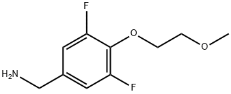 [3,5-Difluoro-4-(2-methoxyethoxy)phenyl]methanamine Structure