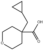 4-(Cyclopropylmethyl)oxane-4-carboxylicacid Structure