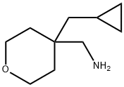 [4-(シクロプロピルメチル)オキサン-4-イル]メタンアミン 化学構造式