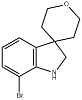 7-Bromo-1,2-dihydrospiro[indole-3,4-oxane] Structure