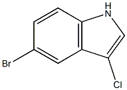 5-溴-3-氯-1H-吲哚,1388073-38-8,结构式