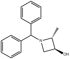 (2R,3S)-1-(二苯基甲基)-2-甲基氮杂环丁烷-3-醇,138876-39-8,结构式
