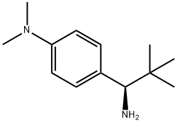 [4-((1R)-1-AMINO-2,2-DIMETHYLPROPYL)PHENYL]DIMETHYLAMINE,1389349-57-8,结构式