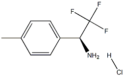 (S)-2,2,2-三氟-1-对甲苯基-乙胺盐酸盐,1391361-49-1,结构式