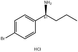 (1S)-1-(4-BROMOPHENYL)BUTYLAMINE HYDROCHLORIDE 化学構造式