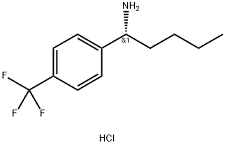 (1R)-1-[4-(TRIFLUOROMETHYL)PHENYL]PENTYLAMINE HYDROCHLORIDE,1391418-19-1,结构式