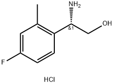 (2S)-2-AMINO-2-(4-FLUORO-2-METHYLPHENYL)ETHAN-1-OL HYDROCHLORIDE Struktur