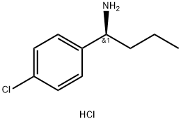 (1S)-1-(4-CHLOROPHENYL)BUTYLAMINE HYDROCHLORIDE,1391442-23-1,结构式