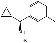 (1S)CYCLOPROPYL(3-METHYLPHENYL)METHYLAMINE HYDROCHLORIDE Struktur