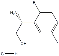 (2R)-2-AMINO-2-(2-FLUORO-5-METHYLPHENYL)ETHAN-1-OL HYDROCHLORIDE Struktur