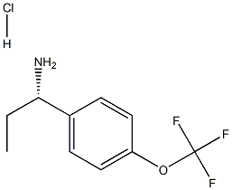 (1S)-1-[4-(TRIFLUOROMETHOXY)PHENYL]PROPYLAMINE HYDROCHLORIDE Structure