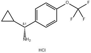 (1R)CYCLOPROPYL[4-(TRIFLUOROMETHOXY)PHENYL]METHYLAMINE HYDROCHLORIDE,1391580-43-0,结构式
