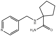1-{[(pyridin-4-yl)methyl]amino}cyclopentane-1-carboxamide, 1392491-63-2, 结构式