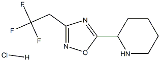2-[3-(2,2,2-Trifluoroethyl)-1,2,4-oxadiazol-5-yl]piperidine hydrochloride Structure