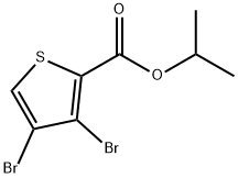 3,4-Dibromo-thiophene-2-carboxylic acid isopropyl ester Structure