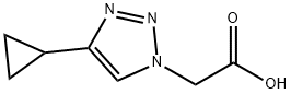 2-(4-CYCLOPROPYL-1H-1,2,3-TRIAZOL-1-YL)ACETIC ACID Structure