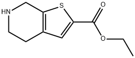 ETHYL 4,5,6,7-TETRAHYDROTHIENO[2,3-C]PYRIDINE-2-CARBOXYLATE,1396762-11-0,结构式
