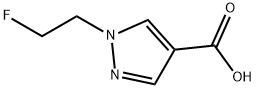 1-(2-Fluoroethyl)-1H-pyrazole-4-carboxylic acid Structure
