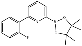 2-(2-fluorophenyl)-6-(4,4,5,5-tetramethyl-1,3,2-dioxaborolan-2-yl)pyridine,1402172-79-5,结构式