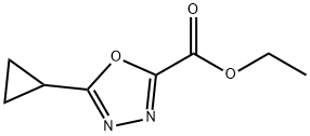 5-环丙基-1,3,4-噁二唑-2-羧酸乙酯,1402232-50-1,结构式