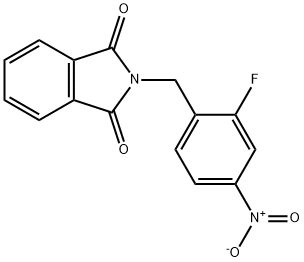 2-(2-fluoro-4-nitrobenzyl)isoindoline-1,3-dione Structure