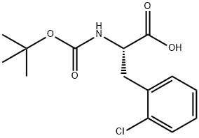 2-Chloro-N-Boc-DL-phenylalanine 化学構造式