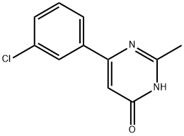 6-(3-chlorophenyl)-2-methylpyrimidin-4-ol,1412957-57-3,结构式