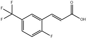 2-Fluoro-5-(trifluoromethyl)cinnamic acid Struktur