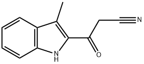 3-(3-methyl-1H-indol-2-yl)-3-oxopropanenitrile, 1414944-13-0, 结构式