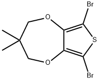 6,8-二溴-3,4-二氢-3,3-二甲基2H-噻吩并[3,4-B][1,4]二氧杂卓, 1415681-44-5, 结构式