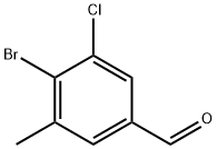 4-BROMO-3-CHLORO-5-METHYLBENZALDEHYDE Struktur