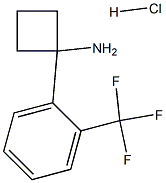 1-[2-(Trifluoromethyl)phenyl]cyclobutanamine hydrochloride Struktur