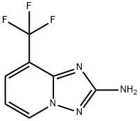 8-Trifluoromethyl-[1,2,4]triazolo[1,5-a]pyridin-2-ylamine Struktur