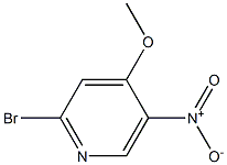 2-bromo-4-methoxy-5-nitropyridine 化学構造式