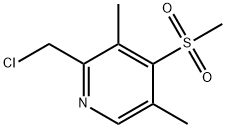 5-methoxy-2-((4-methoxy-3,5-dimethylpyridin-2-yl)methyl)-1H-benzo[d]imidazole Struktur