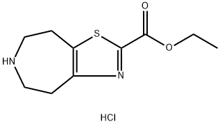 Ethyl 5,6,7,8-Tetrahydro-4H-Thiazolo[4,5-D]Azepine-2-Carboxylate Hydrochloride Structure