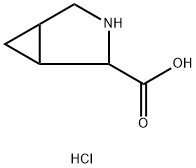 3-azabicyclo[3.1.0]hexane-2-carboxylic acid hydrochloride Struktur