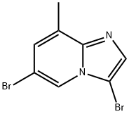 3,6-Dibromo-8-methyl-imidazo[1,2-a]pyridine Structure