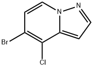 5-ブロモ-4-クロロピラゾロ[1,5-A]ピリジン 化学構造式