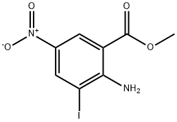 2-氨基-3-碘-5-硝基苯甲酸甲酯, 1427501-54-9, 结构式