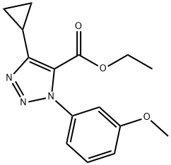 Ethyl 4-Cyclopropyl-1-(3-Methoxyphenyl)-1H-1,2,3-Triazole-5-Carboxylate Structure