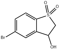 5-Bromo-3-hydroxy-2,3-dihydrobenzothiophene 1,1-Dioxide Structure