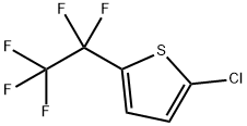 2-クロロ-5-(ペンタフルオロエチル)チオフェン 化学構造式