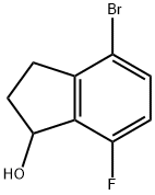 4-Bromo-7-fluoro-indan-1-ol,1429245-85-1,结构式